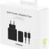 Сетевое зарядное устройство Samsung EP-T5020X,  2xUSB type-C,  USB type-C,  50Вт,  3A,  черный [ep-t5020xbegeu]